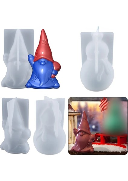 Kardan Adam Stili Yeni Dıy Kristal Epoksi Kalıp Noel Baba Kardan Adam Mum Silikon Kalıplar Sabun Noel Ağacı Mum Yapımı Set Ev Dekorasyon Hediyeler (Yurt Dışından)