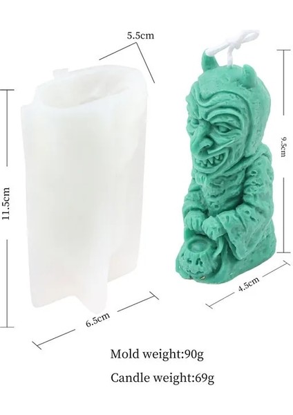 Koyu Haki Stili Demon Eagle Aslan Totem Mum Silikon Kalıp El Yapımı Masaüstü Dekorasyon Için Alçı Epoksi Reçine Aromaterapi Mum Silikon Kalıp (Yurt Dışından)