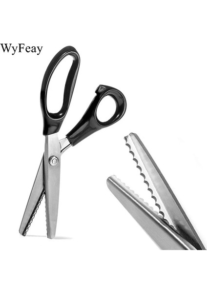 Dalga 5mm Stili 23.5cm Oyma Makası Paslanmaz Çelik Terzilik Veya Tırtıklı Taraklı Profesyonel Dikiş Terzi Zig-Zag Kumaş Veya (Yurt Dışından)