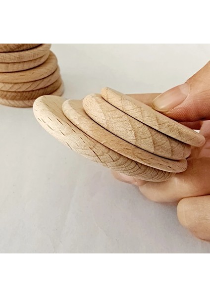 B Tarzı Sanat ve El Sanatları Projeleri, Masa Oyunu Parçaları, Süsler Için Yuvarlak Bitmemiş Ahşap Kesme Çemberi (Yurt Dışından) modelleri