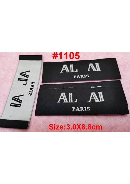 No2 Tarzı Eces Siyah Moda Üst Düzey Giyim Palto Yaka Etiketleri Işaret Işareti Dokuma Etiket Coats Kazak Etiketi (Yurt Dışından)