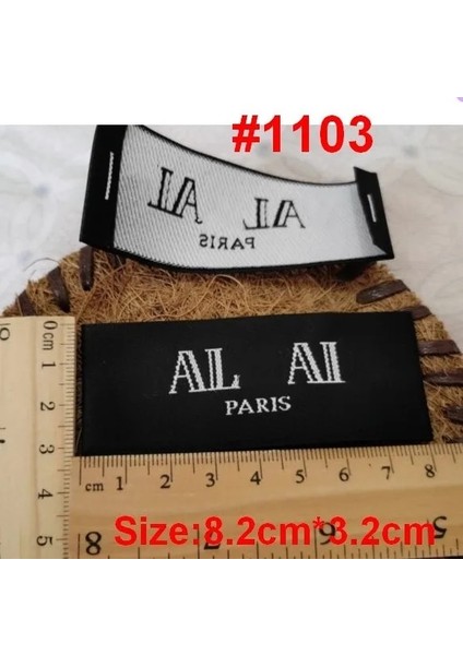 No2 Tarzı Eces Siyah Moda Üst Düzey Giyim Palto Yaka Etiketleri Işaret Işareti Dokuma Etiket Coats Kazak Etiketi (Yurt Dışından) fiyatları