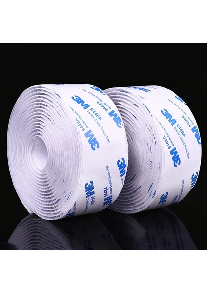 38MM Beyaz 500CM Stili 5mpairs mm Güçlü Kendinden Yapışkanlı Raptiye Bandı Naylon Kanca ve Döngüler Sticker Velcros Yapıştırıcı 3m Tutkal Sihirli Dıy (Yurt Dışından)
