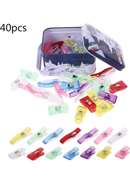 3 40 Adet Tarzı Et Patchwork Dikiş Kapitone Körleme Için Çok Amaçlı Uzun Kuyruk Klipsleri (Yurt Dışından)