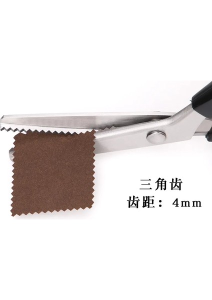 E Stili 23.5cm Oya Makası Saplı Profesyonel Paslanmaz Çelik Terzilik Dikiş El Sanatları Veya Zig Zag Kumaş Dekoratif Kenar Aracı (Yurt Dışından)