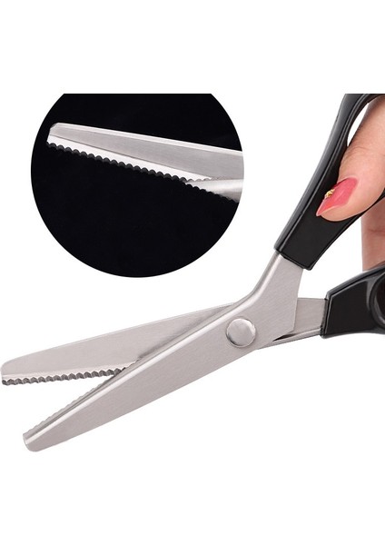 E Stili 23.5cm Oya Makası Saplı Profesyonel Paslanmaz Çelik Terzilik Dikiş El Sanatları Veya Zig Zag Kumaş Dekoratif Kenar Aracı (Yurt Dışından) modelleri