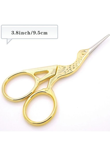 95MM Gold Style Vinç Motorları Antika Eski El Sanatları Dikiş Veya Balıkçılık Paslanmaz Çelik Iplik Veya Kumaş Kesme (Yurt Dışından)