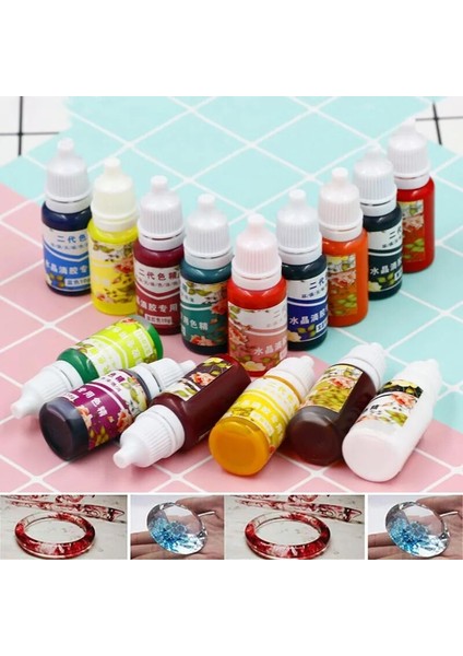 Beyaz Stil Yüksek Konsantrasyon Uv Reçine Sıvı Inci Renk Boya Pigment Epoksi Dıy Takı Yapımı Için Sabun Mum Sanat El Sanatları Malzemeleri (Yurt Dışından)