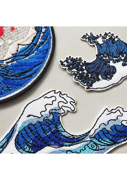 NO.622 Stili Moda Yamalar Yuvarlak Dikdörtgen Nakış Giysiler Için Demir On Aplikler Çıkartmalar Işlemeli Rozetler Çizgili Yama Sırt Çantası Için (Yurt Dışından) indirimleri