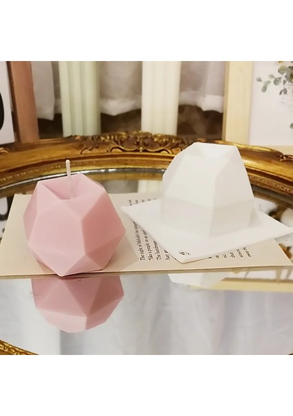 Mum Kalıp Stili Mum Yapımı Için Yaratıcı Geometrik Şekil Mum Kalıpları Yeni Mum Diy Kalıp Aromaterapi Mum Alçı Pişirme Silikon Kalıp (Yurt Dışından) fiyatları