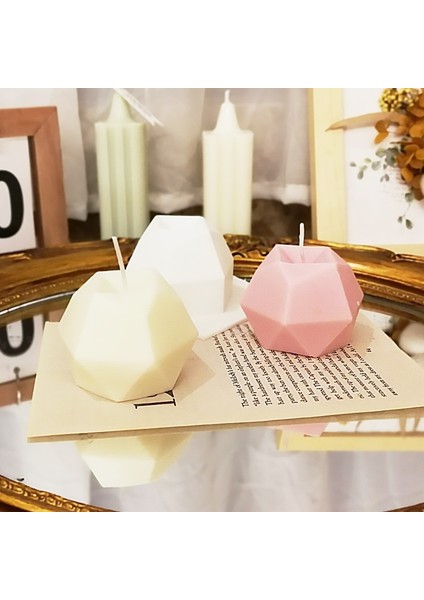 Mum Kalıp Stili Mum Yapımı Için Yaratıcı Geometrik Şekil Mum Kalıpları Yeni Mum Diy Kalıp Aromaterapi Mum Alçı Pişirme Silikon Kalıp (Yurt Dışından) fırsatları