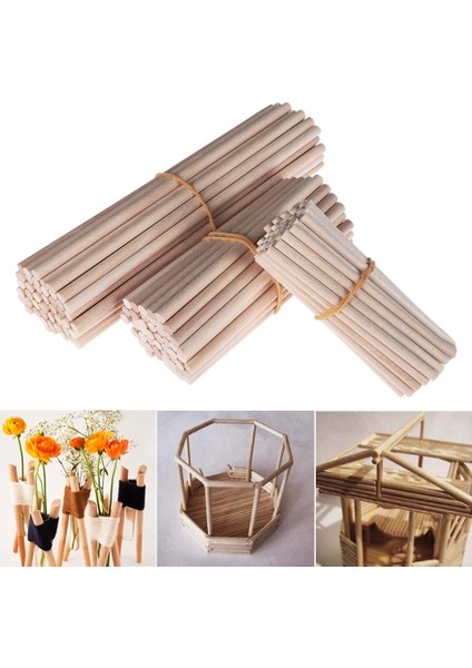 10PCS-150X10MM Stili E Yuvarlak Ahşap Çubuklar Sayma Çubukları Eğitici Oyuncaklar Premium Dayanıklı Dübel Yapı Modeli Ağaç Işleme Dıy El Sanatları (Yurt Dışından) indirimleri