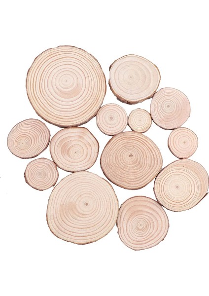 14-16CM 1 Adet Stil Kalın 1 Paket Doğal Çam Yuvarlak Bitmemiş Ahşap Dilimleri Ağaç Kabuğu ile Daireler Günlük Diskler Dıy El Sanatları Düğün Parti Boyama (Yurt Dışından) fiyatları