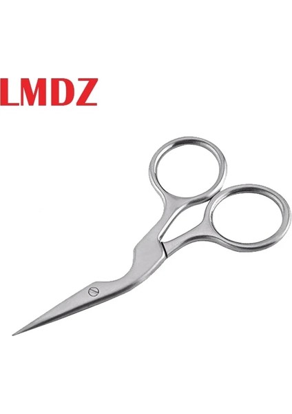 Lmdz Paslanmaz Çelik Erkekler Bıyık Kırpma Makas Sakal Ors Yüz Vücut Güzellik Mini Küçük Viraj Bıçak Makyaj Aracı (Yurt Dışından)