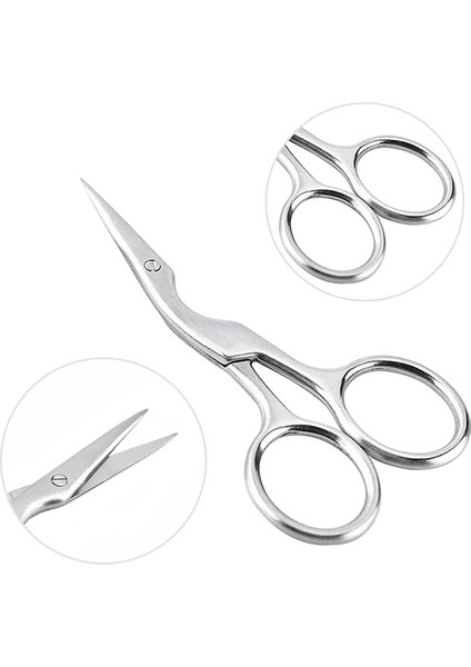 Lmdz Paslanmaz Çelik Erkekler Bıyık Kırpma Makas Sakal Ors Yüz Vücut Güzellik Mini Küçük Viraj Bıçak Makyaj Aracı (Yurt Dışından) modelleri