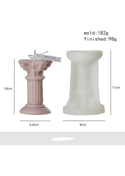C Stili Avrupa Roma Sütunu Venüs Mum Silikon Kalıp Dıy Reçine Kalıp Aromaterapi Alçı Ev Dekorasyonu Mum Yapımı Için Mum Kalıpları (Yurt Dışından)