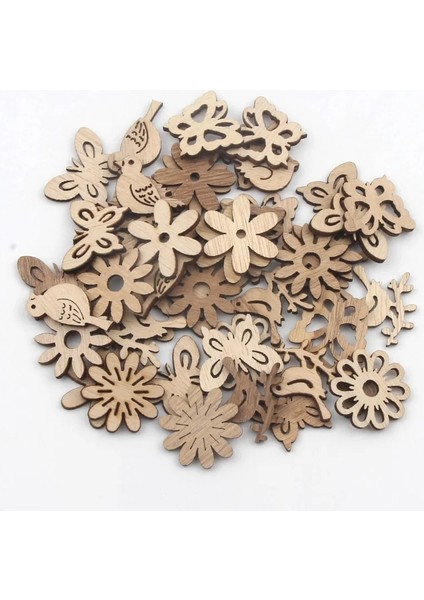 B02219 Stili Kelebekkuşçiçek Desen El Yapımı Ahşap El Sanatları Aksesuar Ev Dekorasyon Scrapbookings Dıy (Yurt Dışından) fiyatları