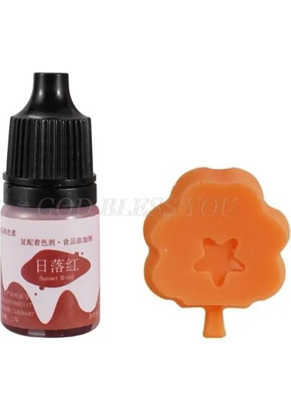 Sr Tarzı 10 Renk 10ML El Yapımı Sabun Boya Pigment Dıy Uv Epoksi Reçine Kalıp Mum Sabun Boyama Sıvı Dudak Parlatıcı Renklendirici (Yurt Dışından)