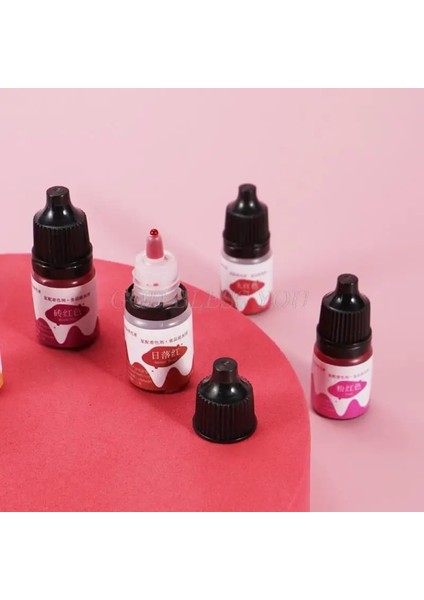 Sr Tarzı 10 Renk 10ML El Yapımı Sabun Boya Pigment Dıy Uv Epoksi Reçine Kalıp Mum Sabun Boyama Sıvı Dudak Parlatıcı Renklendirici (Yurt Dışından)