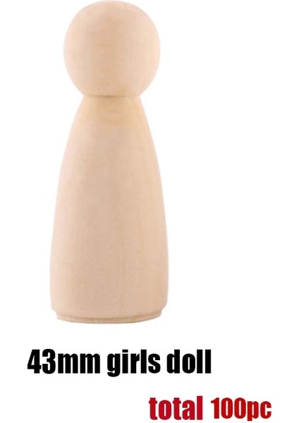 43 mm Kızlar Stili Birçok Ahşap El Sanatları 35MMMM Diy El Yapımı Ev Dekorasyon Ahşap Oyuncaklar Noel Hediyesi Eğitici Akçaağaç Diş Kaşıyıcı Peg Bebek (Yurt Dışından)