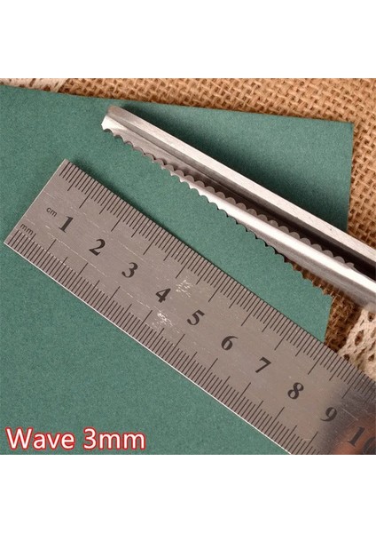Dalga 3mm Stili Kral Makasları Dikiş Kesim Terzilik Terzi Makası Deri El Sanatları Kumaş Döşemelik Terzilik Dikiş El Sanatları Aracı (Yurt Dışından)