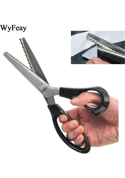 Dalga 3mm Stili Kral Makasları Dikiş Kesim Terzilik Terzi Makası Deri El Sanatları Kumaş Döşemelik Terzilik Dikiş El Sanatları Aracı (Yurt Dışından) fırsatları