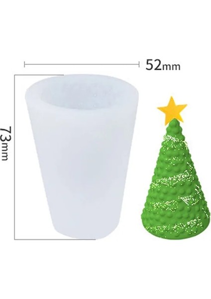 Stil 4 Stil Noel Ağacı Şekilli Silikon Kalıp Dıy Aromaterapi Mum Kalıbı Kek Kalıpları Pişirme Gereçleri Epoksi Çömlek Alçı Kalıpları El Sanatları (Yurt Dışından)
