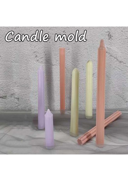 Stil2-10 Stili 1 Adet Plastik Uzun Kutup Şerit Mum Kalıp Sabun Yapımı Maç Büyük Silindir Kaburga Kil Araçları Kilise Partisi El Yapımı Dıy Zanaat (Yurt Dışından)