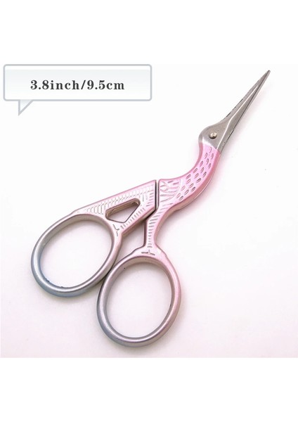 95MM Pembe Stil Vinç Motorları Kanaviçe Işi Antika Eski El Sanatları Dikiş Veya Balıkçılık Paslanmaz Çelik Iplik Veya Kumaş Kesme (Yurt Dışından)