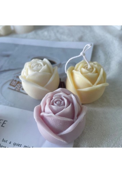Büyük Stil Sevgililer Günü Gül Kokulu Mum Silikon Kalıp Çiçek Buz Çikolata Kalıp Diy Alçı Difüzör Taş Sabun Yapımı Ev Süsleme (Yurt Dışından) fiyatları