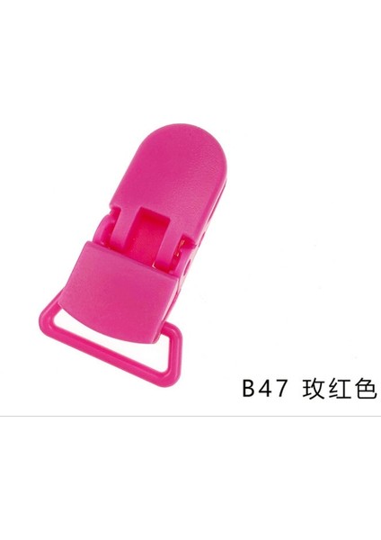 Fuşya Tarzı Plastik Zanaat Dikiş Aracı ile Lastik Askı Emzik Klipsleri (Yurt Dışından)