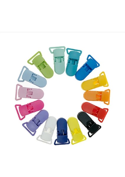 Fuşya Tarzı Plastik Zanaat Dikiş Aracı ile Lastik Askı Emzik Klipsleri (Yurt Dışından) fiyatları