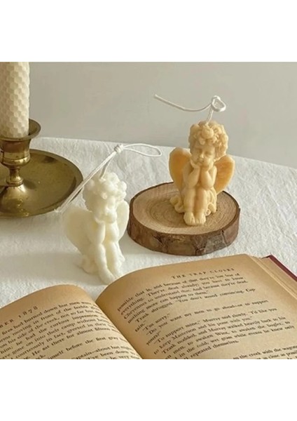No.4 Tarzı 3D Melek Mum Silikon Kalıp Kil Bebek Kek Melek Kokulu Mum El Yapımı Sevimli Aroma Mum Tatil Hediyeleri Dekorasyon Araçları (Yurt Dışından)