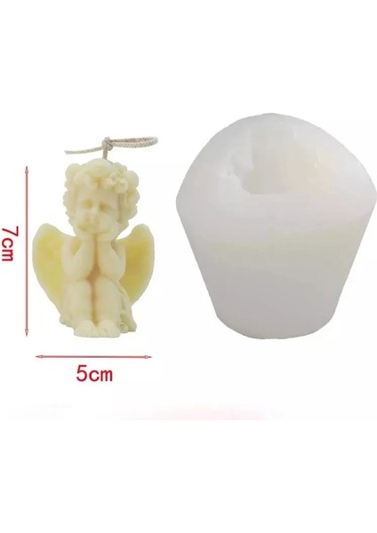 No.4 Tarzı 3D Melek Mum Silikon Kalıp Kil Bebek Kek Melek Kokulu Mum El Yapımı Sevimli Aroma Mum Tatil Hediyeleri Dekorasyon Araçları (Yurt Dışından)