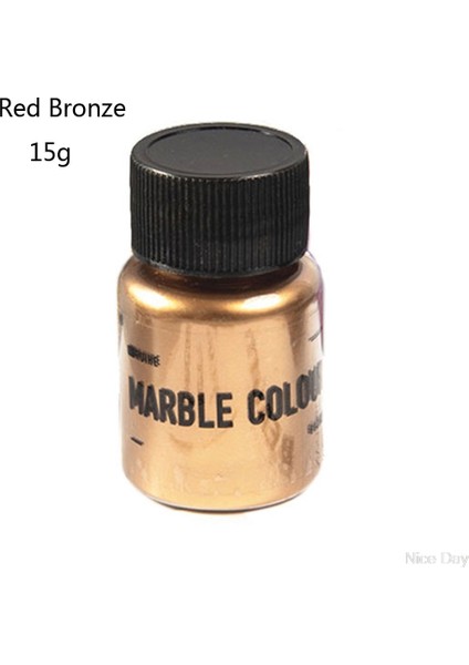 Rn Stili 15G Ayna Metal Doku Inci Tozu Epoksi Reçine Renklendirici Glitter Mermer Metalik Pigment Reçine Boya Takı Yapımı (Yurt Dışından)