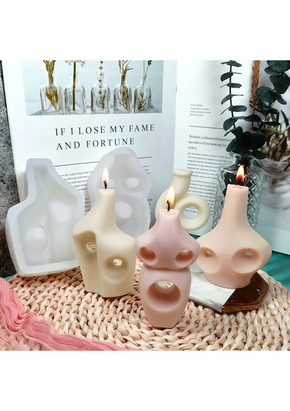 Kalıp-3 Tarzı 2021 Yeni Silikon Mum Kalıbı Dıy Kokulu Mum Silikon Kalıp Geometrik Şişe Mum Kalıbı Alçı Zanaat Dekorasyon Kalıp Kalıpları (Yurt Dışından) indirimleri