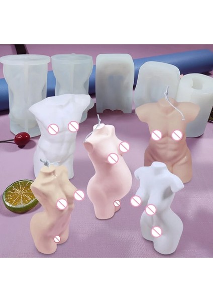 Kalıp-4 Tarzı 3D Sanat Kadın Vücut Kokulu Mum Kalıp Dıy Erkek ve Kadın Vücut Parçaları Modelleme Silikon Kalıp Insan Vücudu Alçı Craft Kalıp Kalıpları (Yurt Dışından) modelleri