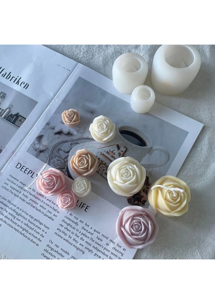 Büyük Stil Sevgililer Günü Gül Kokulu Mum Silikon Kalıp Çiçek Buz Çikolata Kalıp Diy Alçı Difüzör Taş Sabun Yapımı Ev Süsleme (Yurt Dışından) fırsatları