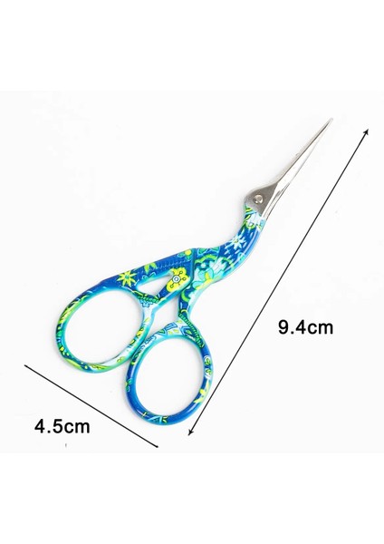 9.4cm Mavi Stil Paslanmaz Çelik Claors Vinç Avrupa Tarzı Küçük Çapraz Stitor Dikiş Aksesuarları Ev Terzi Ors Anne Için (Yurt Dışından)