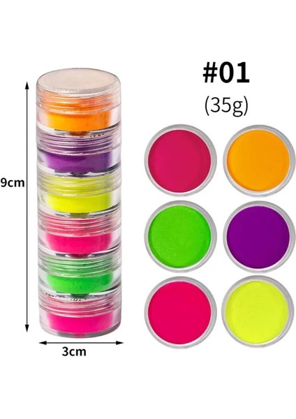 No.1 Tarzı 1 Takım Kozmetik Sınıfı Sedefli Mika Tozu Epoksi Reçine Boya Inci Pigment Dıy Takı El Sanatları Aksesuar Yapımı (Yurt Dışından)