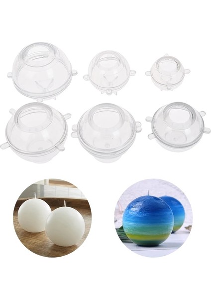 A5 Stili 1 Adet Yuvarlak Top Mum Kalıbı El Yapımı Mum Kalıbı Plastik Mum Sabun 3D Kalıp Dıy Aromaterapi Alçı El Sanatları Mum Kalıbı (Yurt Dışından)