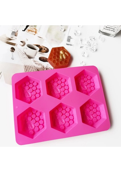 F-Pembe Tarzı 4 Kavite Silikon Sabun Kalıbı Masaj Terapisi Bar Yapımı Araçları Dıy Ev Yapımı Oval Spa Sabunları Kalıp Mum Kalıbı (Yurt Dışından)