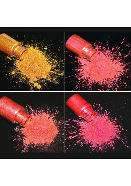 No.56 Tarzı Ayna Bukalemunlar Pigment Sedefli Epoksi Reçine Glitter Sihirli Renksiz Toz Reçine Renklendirici Takı Yapımı Araçları (Yurt Dışından) fırsatları
