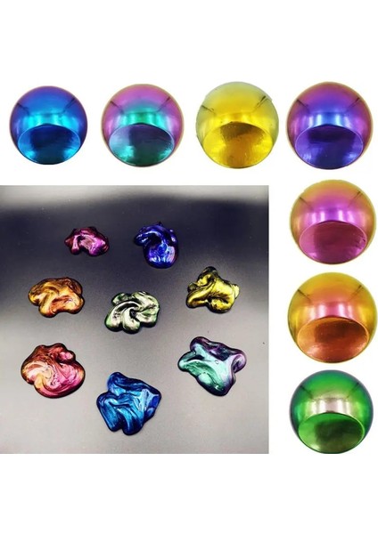 No.56 Tarzı Ayna Bukalemunlar Pigment Sedefli Epoksi Reçine Glitter Sihirli Renksiz Toz Reçine Renklendirici Takı Yapımı Araçları (Yurt Dışından) indirimleri