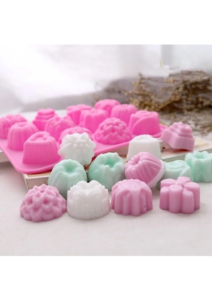 Pembe Tarzı 3D Kek Pişirme Kalıbı Silikon Sabun Kalıbı Çikolata Malzemeleri Jöle Pişirme Tavası Tepsi Kalıpları Şeker Dıy Yapma Aracı Kek Dekor (Yurt Dışından)
