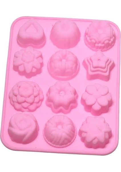 Pembe Tarzı 3D Kek Pişirme Kalıbı Silikon Sabun Kalıbı Çikolata Malzemeleri Jöle Pişirme Tavası Tepsi Kalıpları Şeker Dıy Yapma Aracı Kek Dekor (Yurt Dışından)