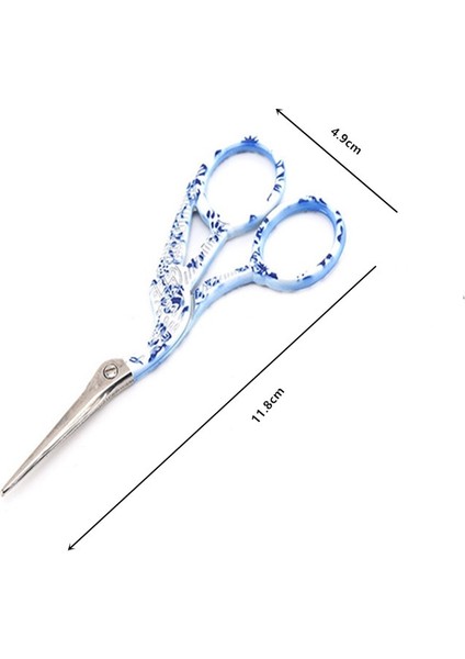 Beyaz SERAMIK11.8CM Tarzı 5 Çeşit Nakış Mavi ve Beyaz Porselen Patterors Çapraz Dikiş Avrupa Klasik Dıy Craft Terzilik Vintage Ors (Yurt Dışından)