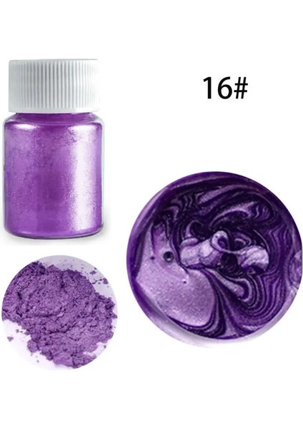No.16 Tarzı 21 Renk Epoksi Reçine Boya Mika Tozu Toz Pigmentler Set Reçine Mika Sedefli Reçine Inci Doğal Mikalar Renklendiriciler Reçine (Yurt Dışından)