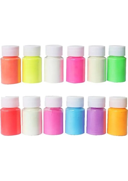 Bl Tarzı 12 Renk Aydınlık Alay Kiti Karanlıkta Glow Toz Pigment Renklendirici Boya Floresan Reçine Takı Yapımı Araçları (Yurt Dışından) fiyatları