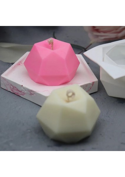 Çift ​​stil Geometrik Şekil Mum Silikon Kalıplar Ev Yapımı Balmumu Mum Sabun Mum Boya Balmumu Eriyik Kurdeşen Mum Yapımı Için Arı Kovanı Kalıp Malzemeleri (Yurt Dışından) indirimleri